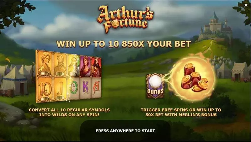 Arthur's Fortune Slots made by Yggdrasil - Info and Rules
