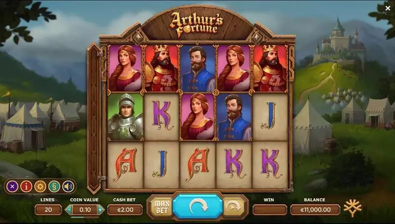 Arthur's Fortune Slots made by Yggdrasil - Main Screen Reels