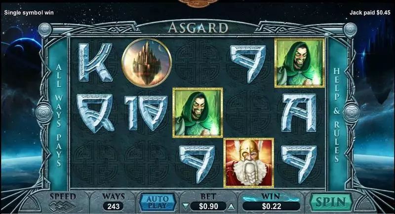 Asgard Slots made by RTG - Main Screen Reels
