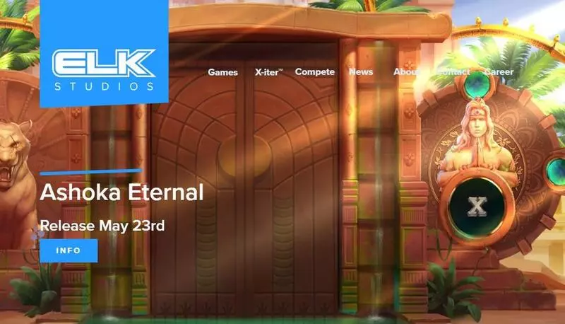 Ashoka Eternal Slots made by Elk Studios - Introduction Screen