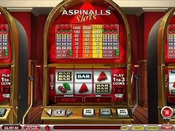 Aspinalls Slots made by PlayTech - Main Screen Reels
