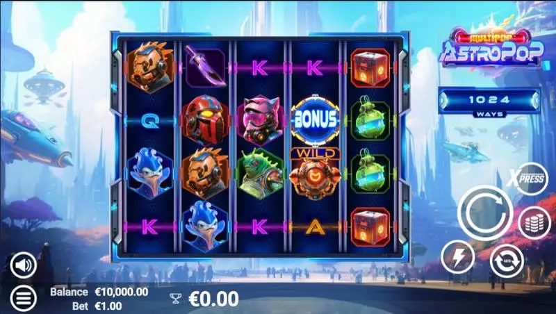 AstroPop Slots made by AvatarUX - Main Screen Reels