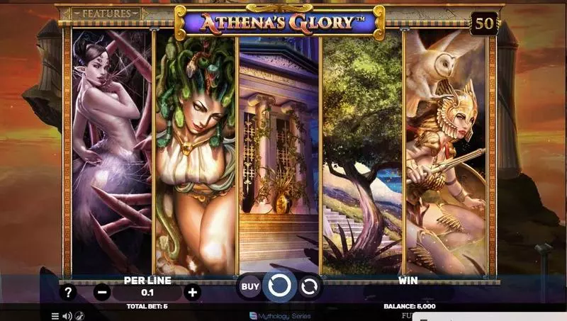 Athena's Glory Slots made by Spinomenal - Main Screen Reels