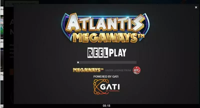 Atlantis Megaways Slots made by ReelPlay - Introduction Screen