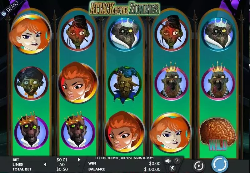 Attack Of The Zombies Slots made by Genesis 