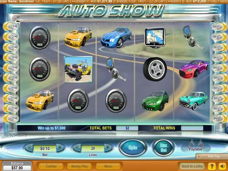 Auto Show Slots made by NeoGames - Main Screen Reels