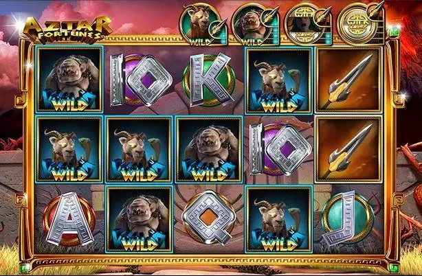 Aztar Fortunes Slots made by Leander Games - Main Screen Reels