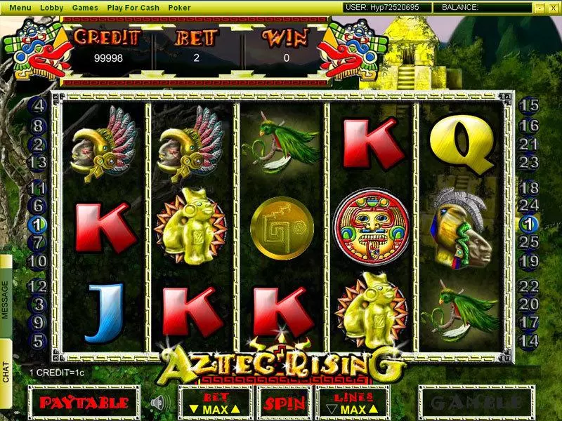 Aztec Ricing Slots made by Player Preferred - Main Screen Reels