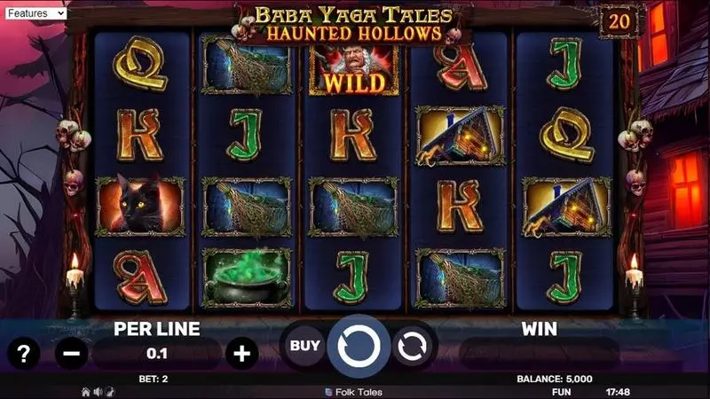 Baba Yaga Tales – Haunted Hollows Slots made by Spinomenal - Main Screen Reels