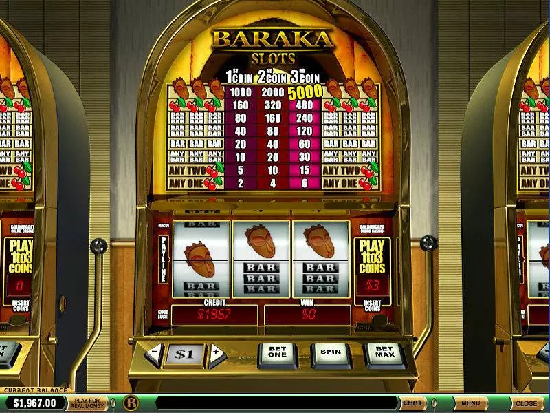 Baraka Slots made by PlayTech - Main Screen Reels