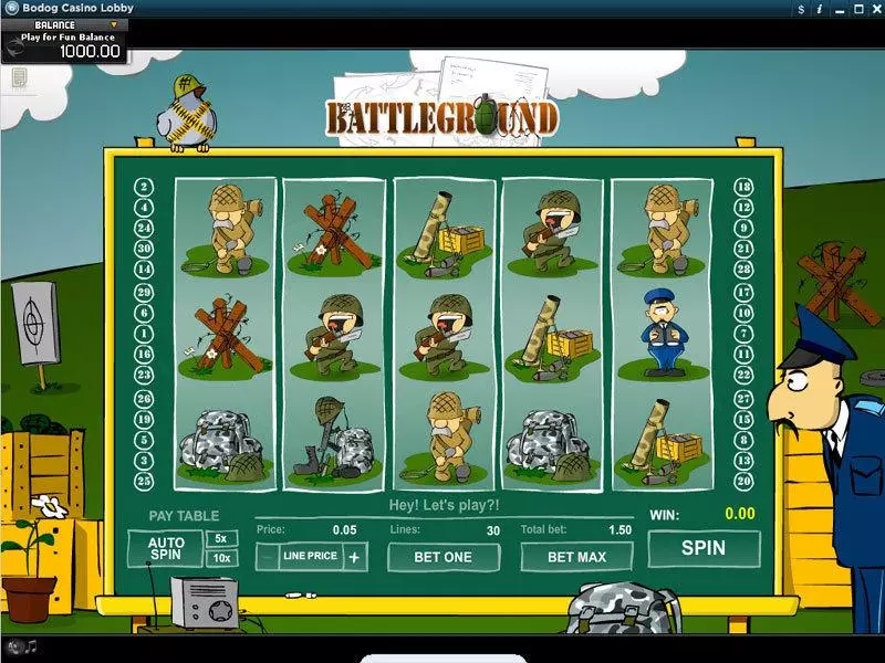 Battleground Slots made by RTG - Main Screen Reels