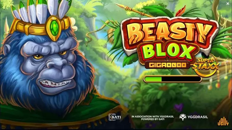 Beasty Blox GigaBlox Slots made by Jelly Entertainment - Introduction Screen
