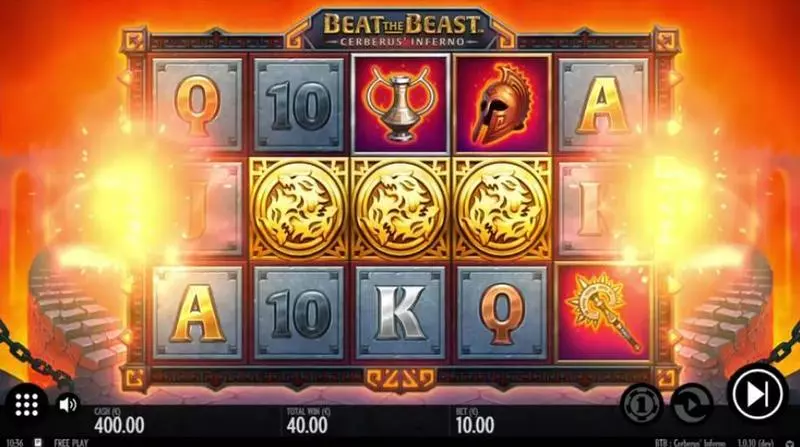 Beat the Beast Cerberus Inferno Slots made by Thunderkick - Main Screen Reels