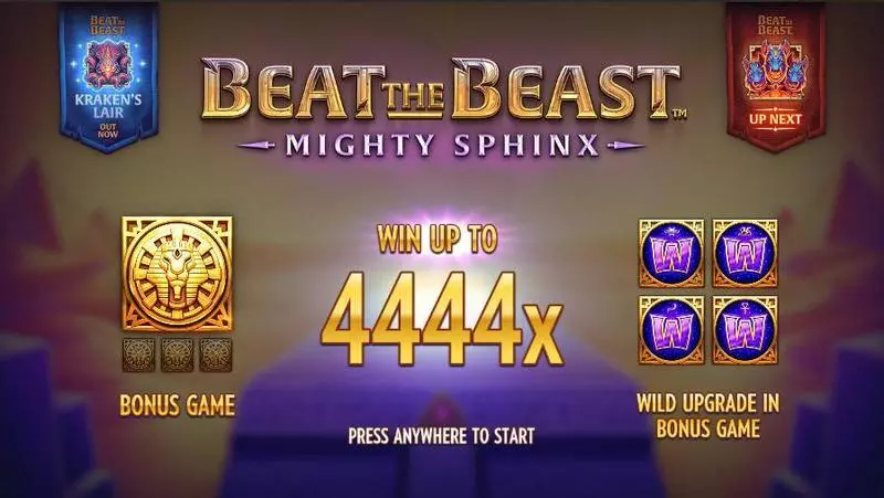 Beat the Beast: Mighty Sphinx Slots made by Thunderkick - Info and Rules