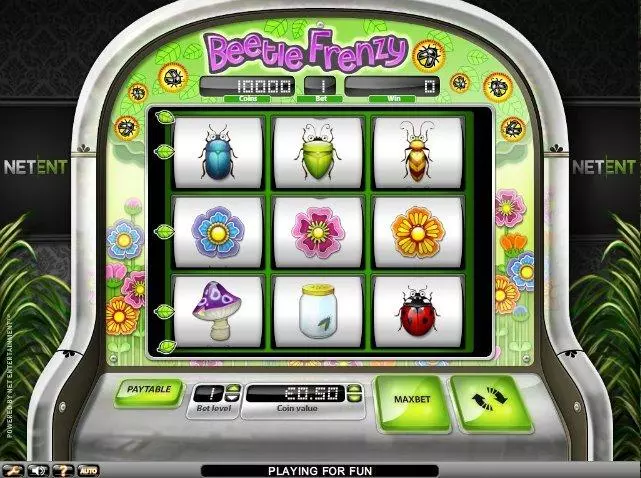 Beetle Frenzy Slots made by NetEnt - Main Screen Reels