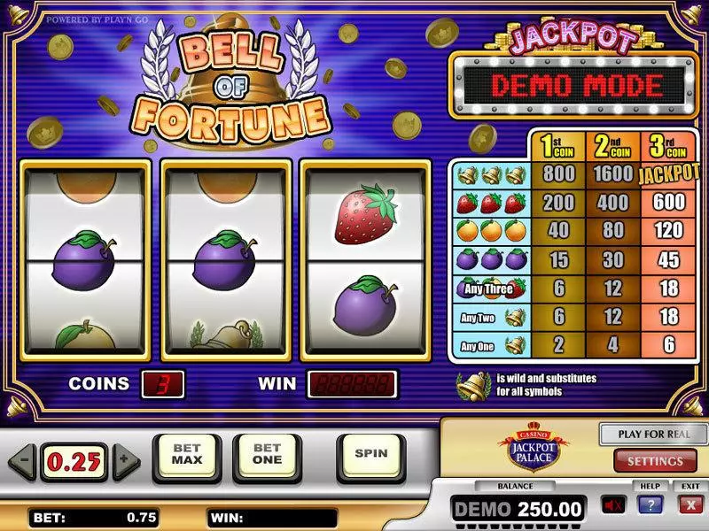 Bell of Fortune Slots made by Play'n GO - Main Screen Reels