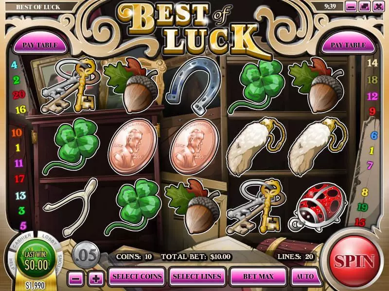 Best of Luck Slots made by Rival - Main Screen Reels