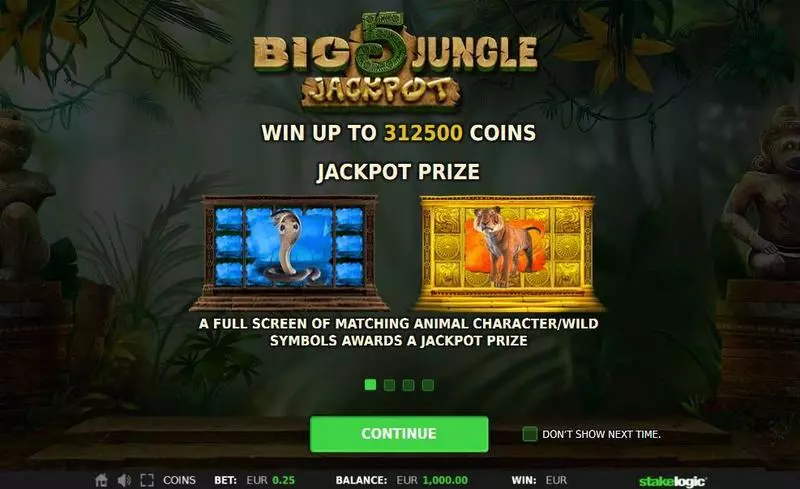 Big 5 Jungle Jackpot Slots made by StakeLogic - Info and Rules