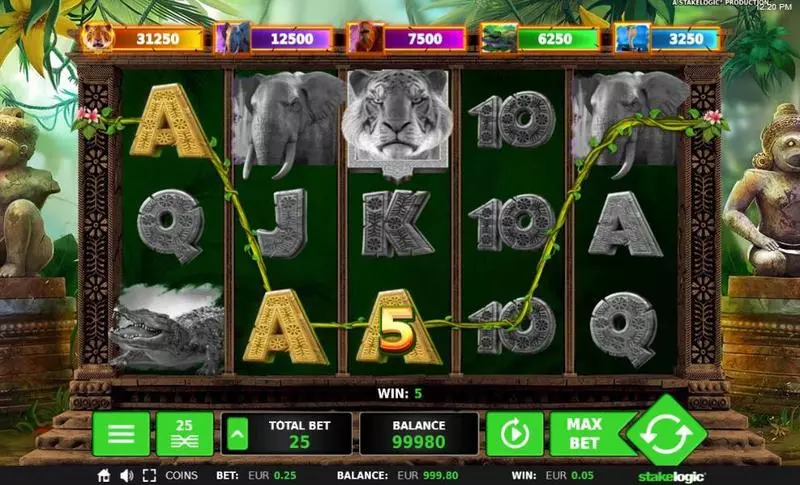 Big 5 Jungle Jackpot Slots made by StakeLogic - Main Screen Reels