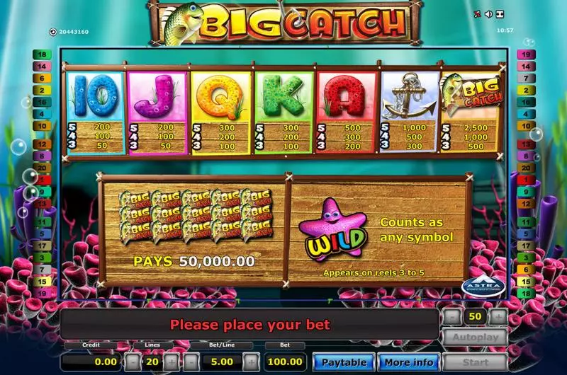Big Catch Slots made by Novomatic - Info and Rules