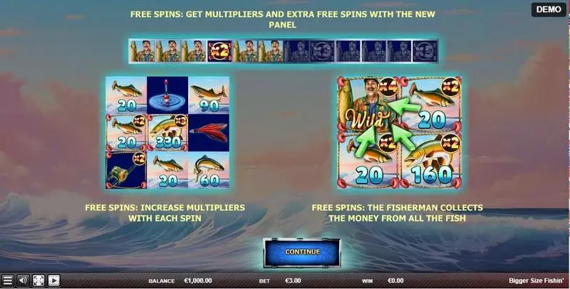 Bigger Size Fishing Slots made by Red Rake Gaming - Introduction Screen