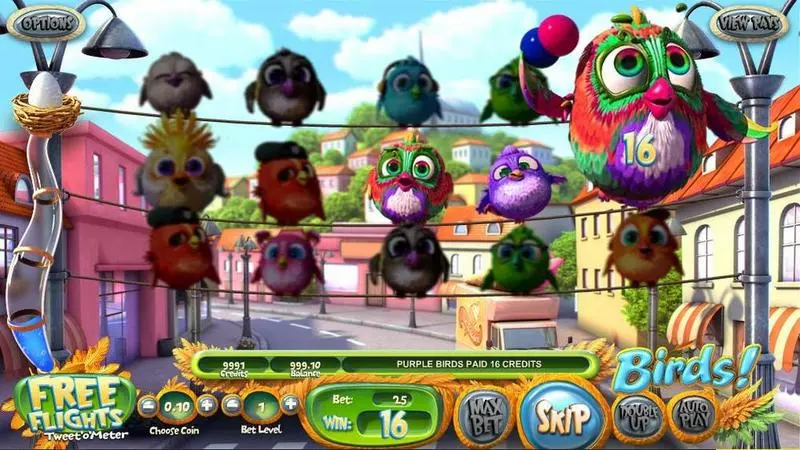 Birds Slots made by BetSoft - Introduction Screen