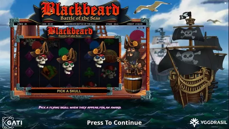 Blackbeard Battle Of The Seas  Slots made by Bulletproof Games - Info and Rules