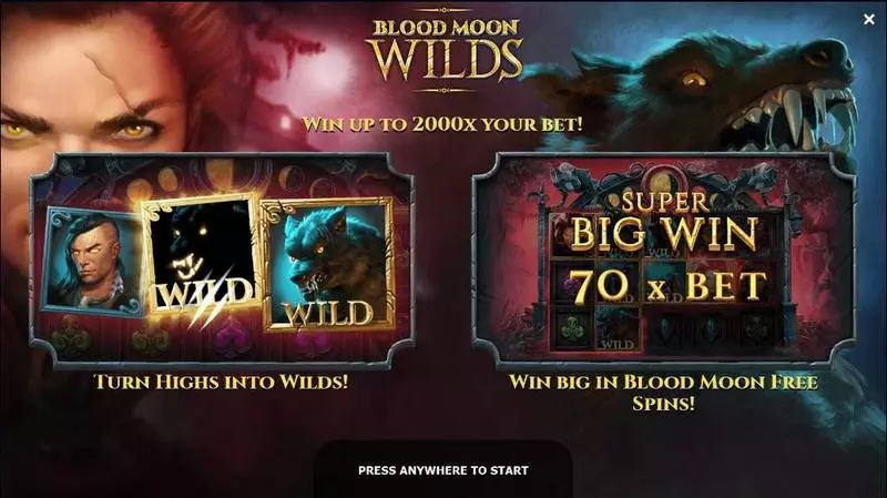 Blood Moon Wilds Slots made by Yggdrasil - Info and Rules