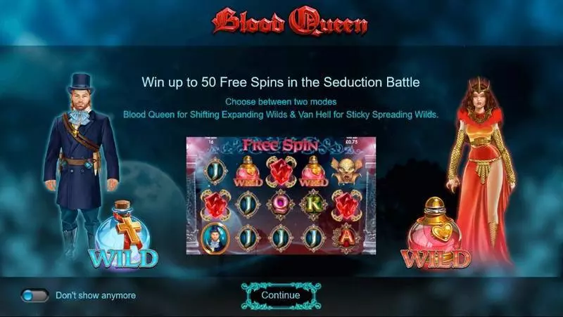 Blood Queen Slots made by Iron Dog Studio - Info and Rules
