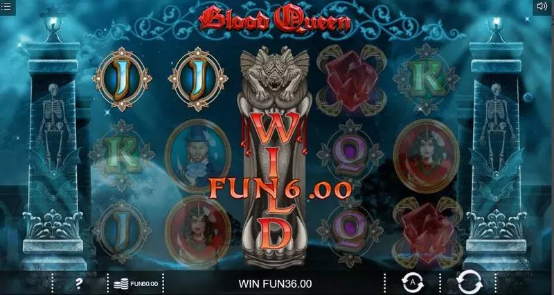 Blood Queen Slots made by Iron Dog Studio - Main Screen Reels