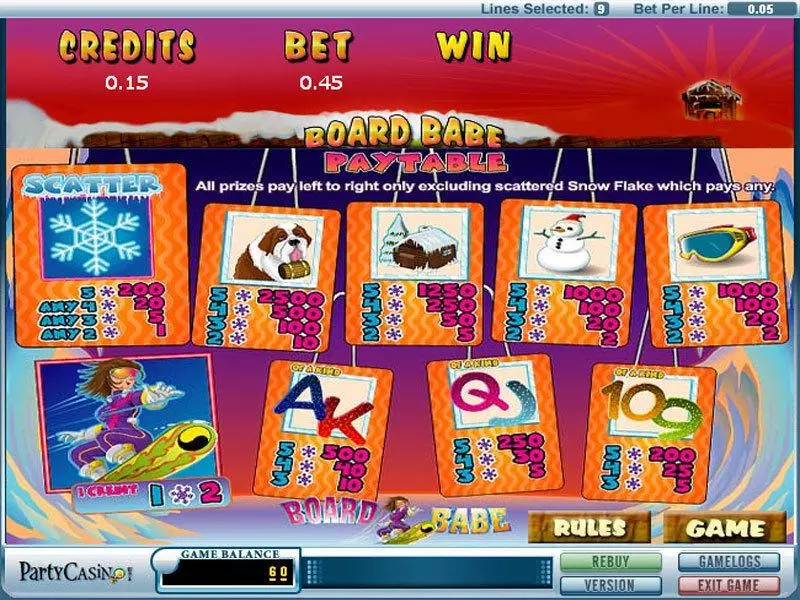 Board Babe Slots made by bwin.party - Info and Rules