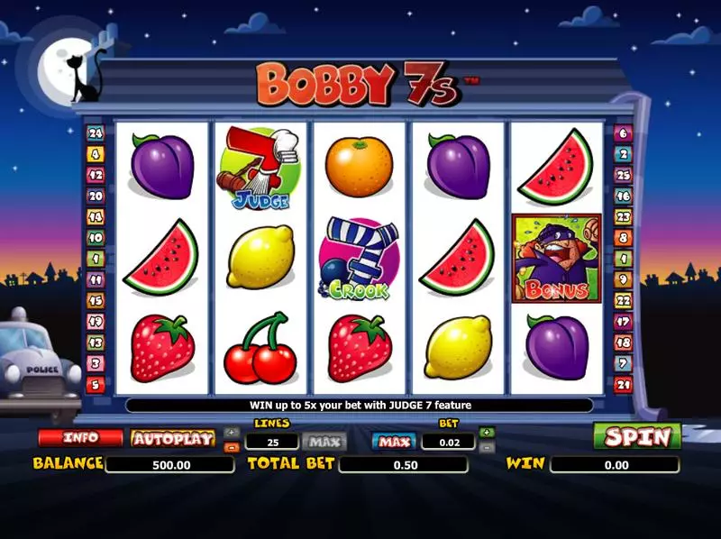 Bobby 7's Slots made by Amaya - Main Screen Reels
