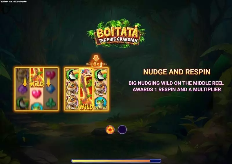 BoitataThe Fire Guardian Slots made by Wizard Gaming - Introduction Screen