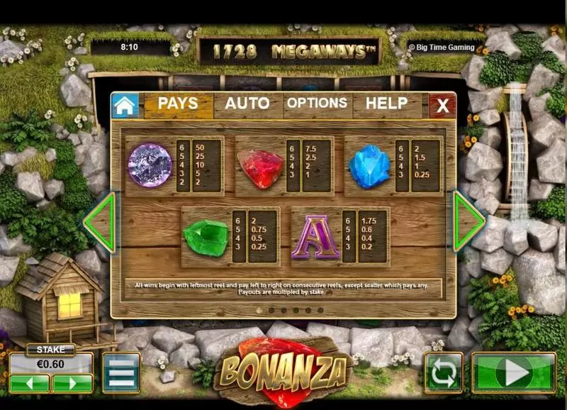 Bonanza Megaways Slots made by Big Time Gaming - Info and Rules