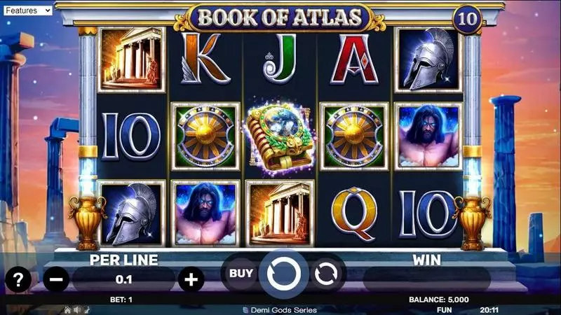 Book Of Atlas Slots made by Spinomenal - Main Screen Reels