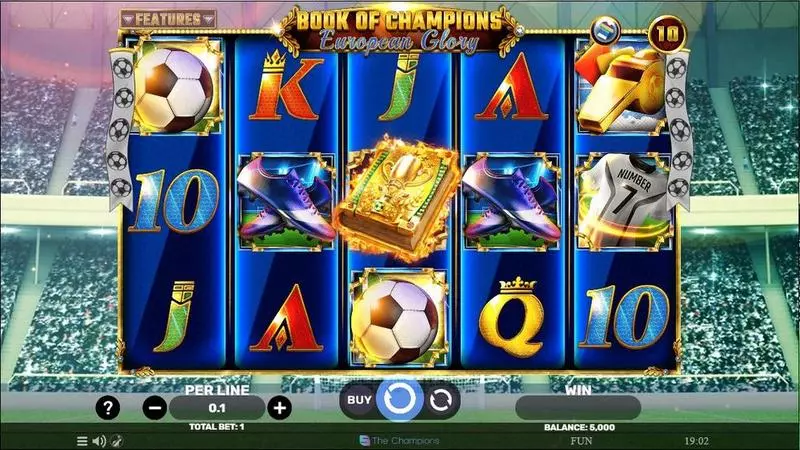 Book Of Champions – European Glory Slots made by Spinomenal - Main Screen Reels