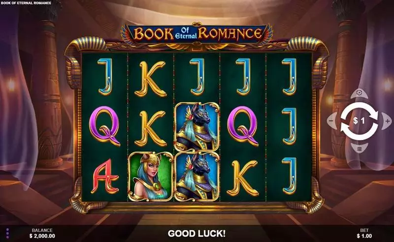 Book of Eternal Romance Slots made by Wizard Games - Main Screen Reels