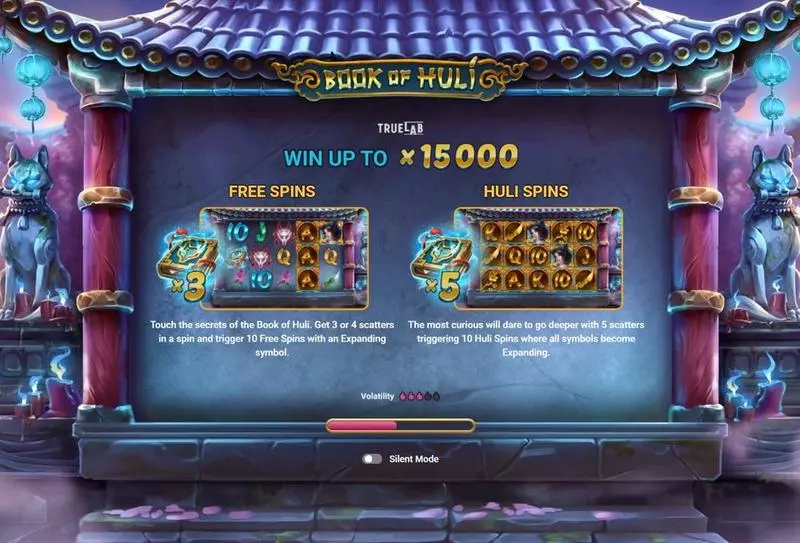 Book of Huli Slots made by TrueLab Games - Introduction Screen