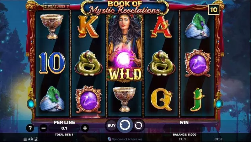 Book Of Mystic Revelations Slots made by Spinomenal - Main Screen Reels