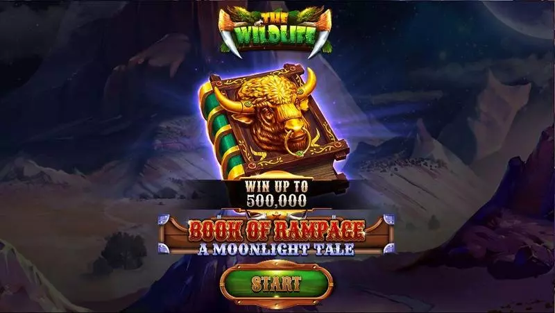 Book Of Rampage – A Moonlight Tale Slots made by Spinomenal - Introduction Screen