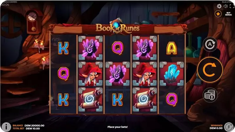 Book of Runes Slots made by Mancala Gaming - Main Screen Reels
