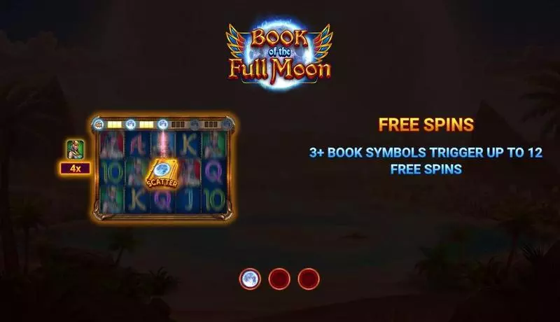 Book of the Full Moon Slots made by Wizard Games - Introduction Screen