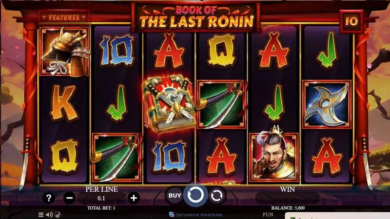 Book Of The Last Ronin Slots made by Spinomenal - Main Screen Reels