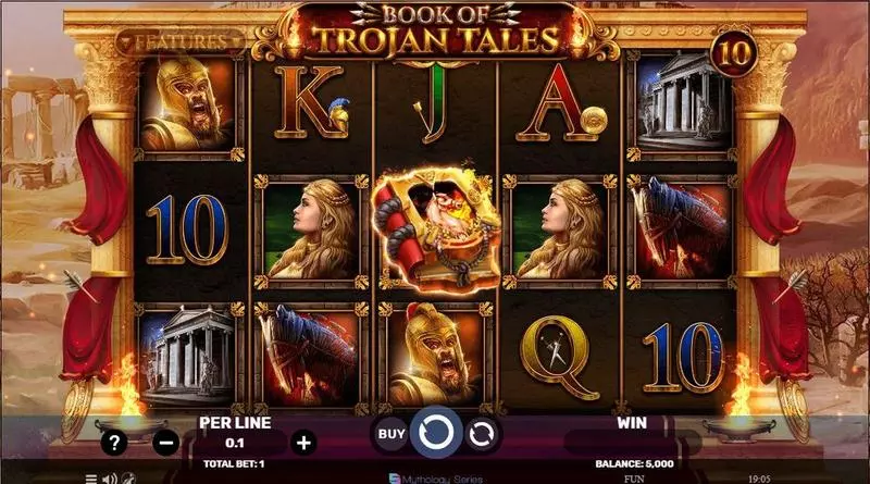 Book Of Trojan Tales Slots made by Spinomenal - Main Screen Reels