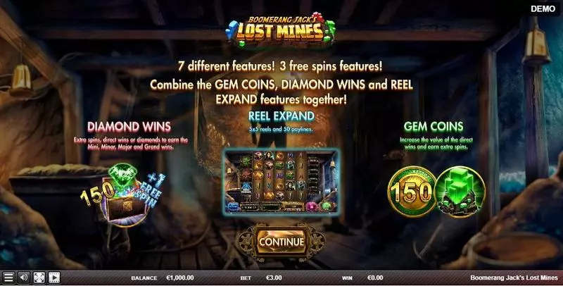 Boomerang Jack's Lost Mines Slots made by Red Rake Gaming - Info and Rules