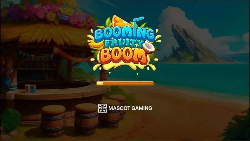 Booming Fruity Boom Slots made by Mascot Gaming - Introduction Screen