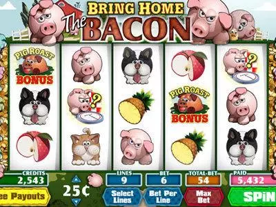 Bring Home The Bacon Slots made by Parlay - Main Screen Reels