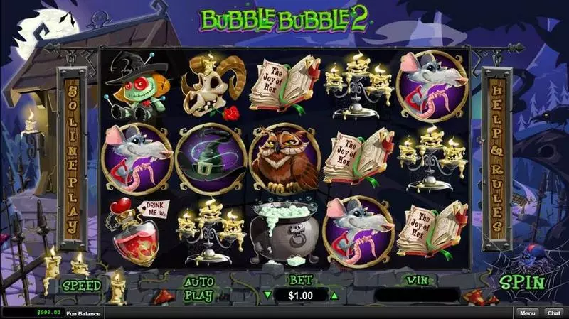 Bubble Bubble 2 Slots made by RTG - Main Screen Reels