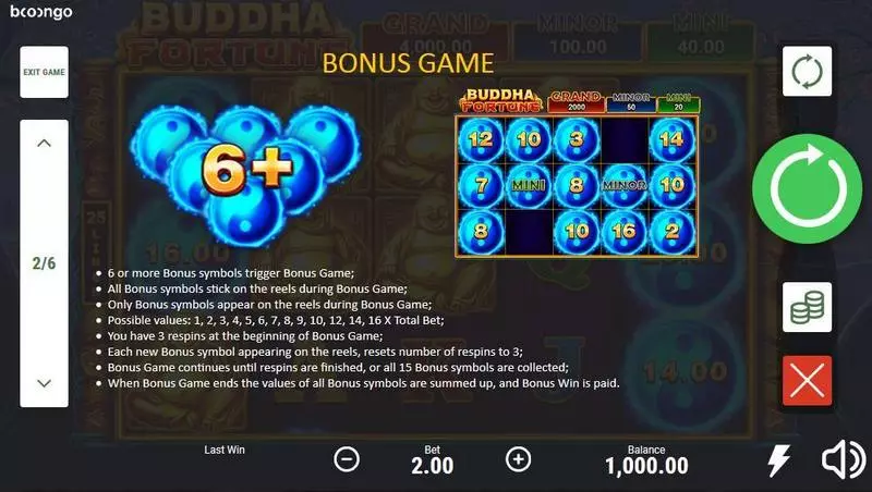 Buddha Fortune Slots made by Booongo - Bonus 1