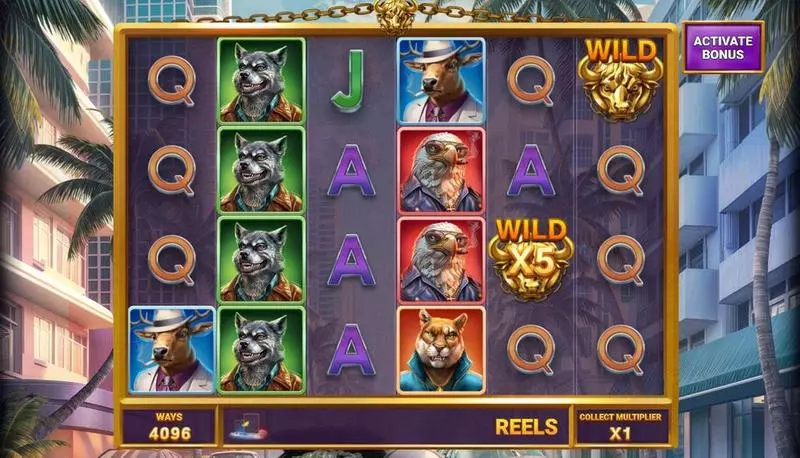 Buffalo Blow Slots made by Four Leaf Gaming - Main Screen Reels